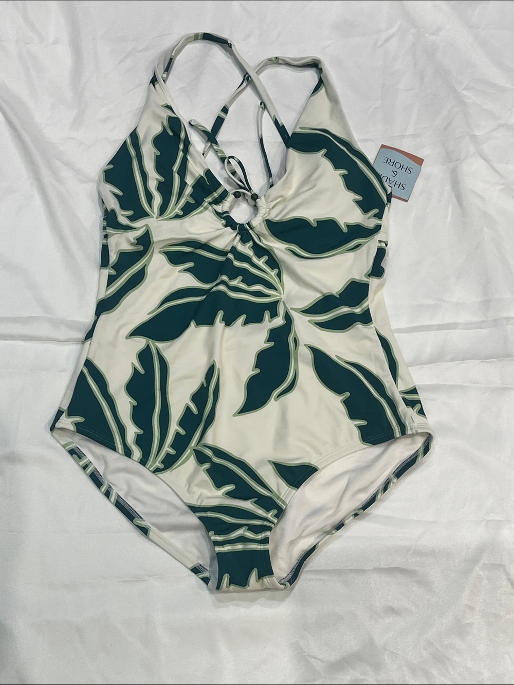 Shade & Shore Palm Leaf One-Piece Swimsuit